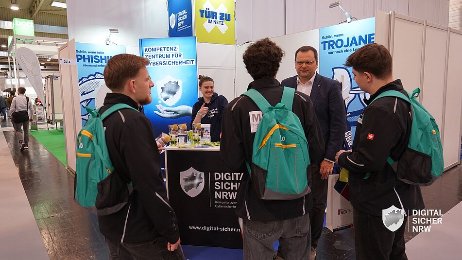 Messestand von DIGITAL.SICHER.NRW auf der SHK