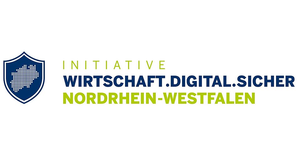 Logo der Initiative "Wirtschaft.Digital.Sicher NRW"