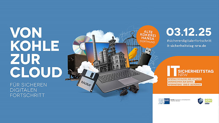Titelbild der Veranstaltung IT-Sicherheitstag NRW mit dem Datum 3.12.2025